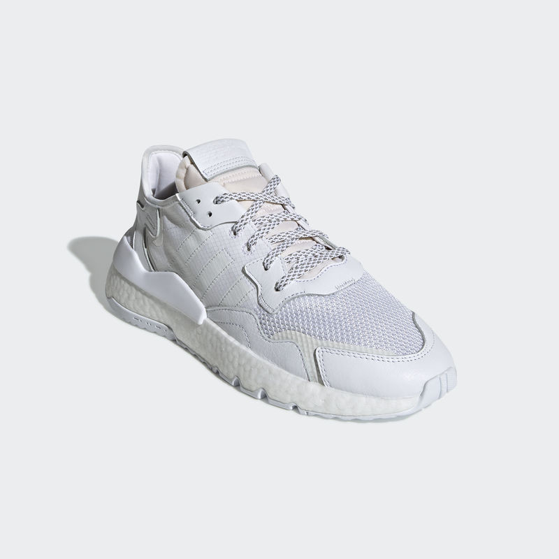 Adidas originals nite jogger trainers in triple white best sale